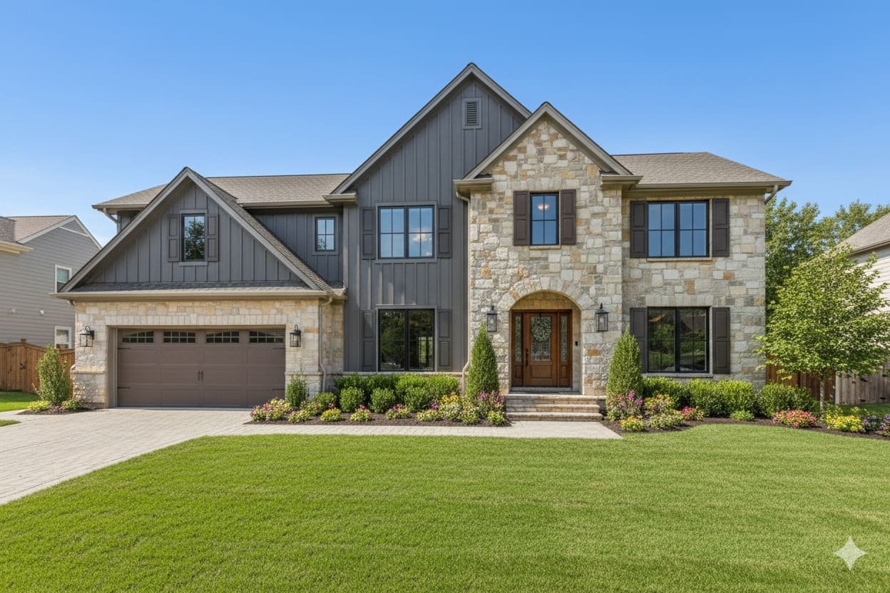 Casa-moderna-con-cochera-marmol-beige